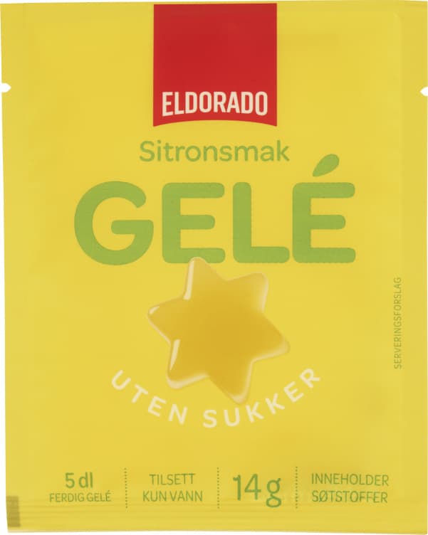 Gele Sitronsmak u/Sukker 14g Eldorado