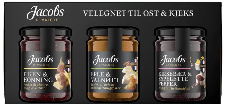 Syltetøy til Ost 3x110g Jacobs Utvalgte