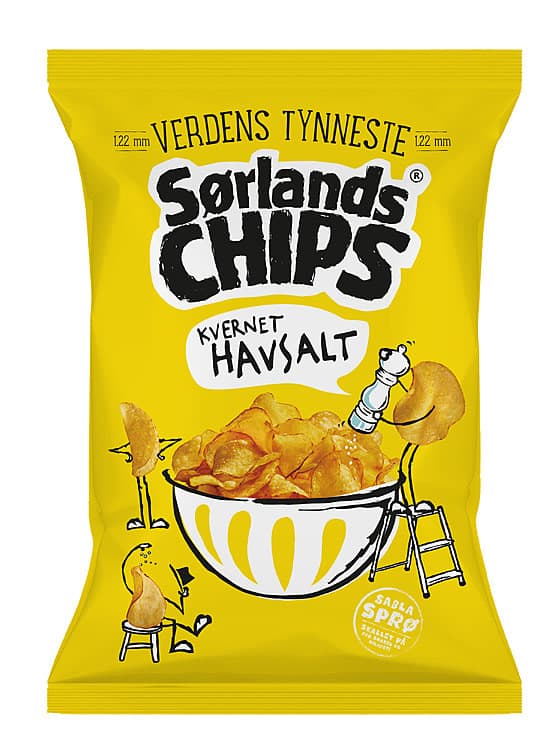 Sørlandschips Havsalt Verdens Tynneste 230g