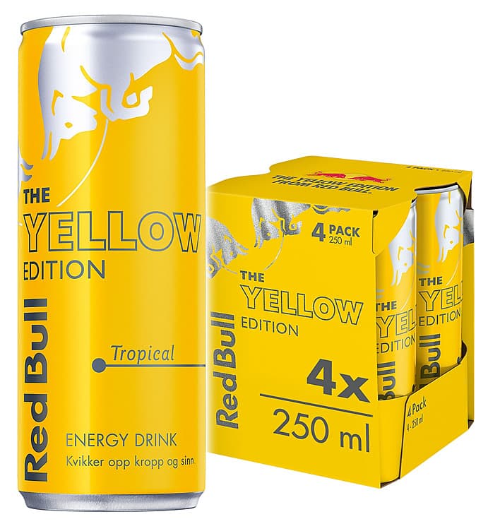 Red Bull Yellow Edition 250mlx4 boks