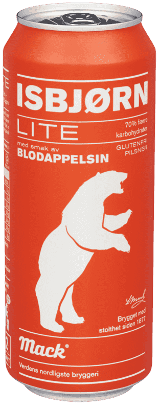 Mack Isbjørn Lite Blodappelsin 0,5l boks