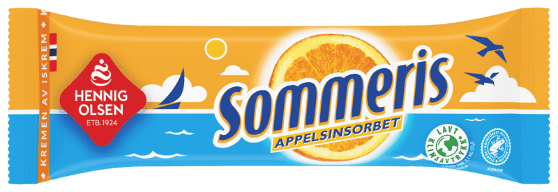 Sommeris Appelsinsorbet 90ml Hennig-Olsen