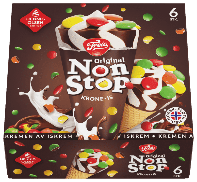 Krone-Is Nonstop 6stk Hennig-Olsen