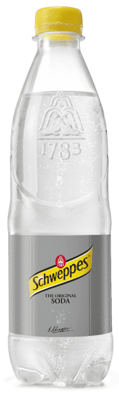Soda Water 0,5l flaske Schweppes