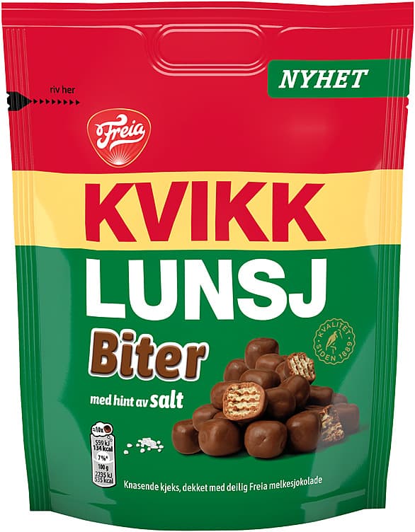 KVIKK LUNSJ Biter 130g freia