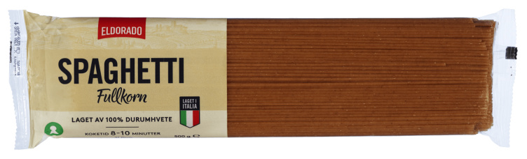 Spaghetti Fullkorn 500g Eldorado
