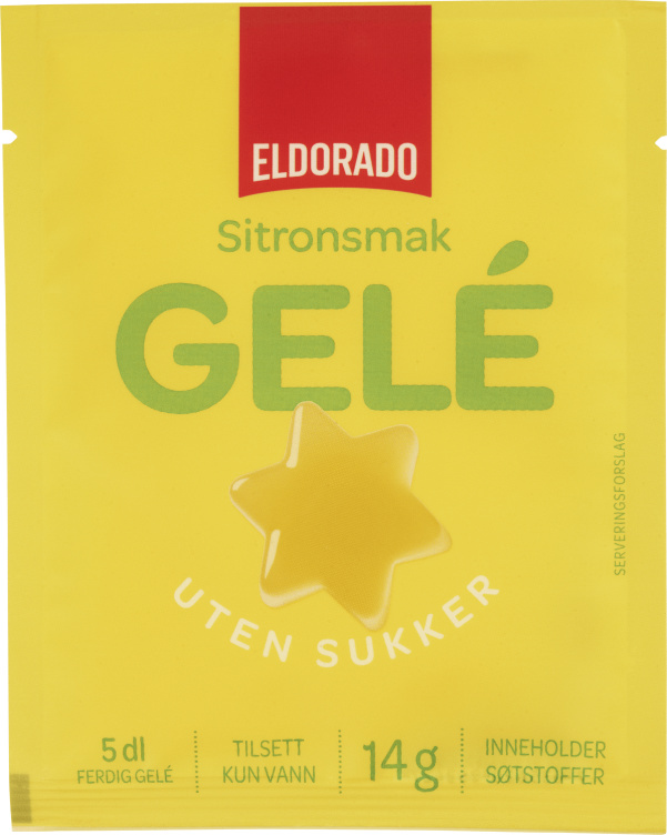 Gele Sitronsmak u/Sukker 14g Eldorado