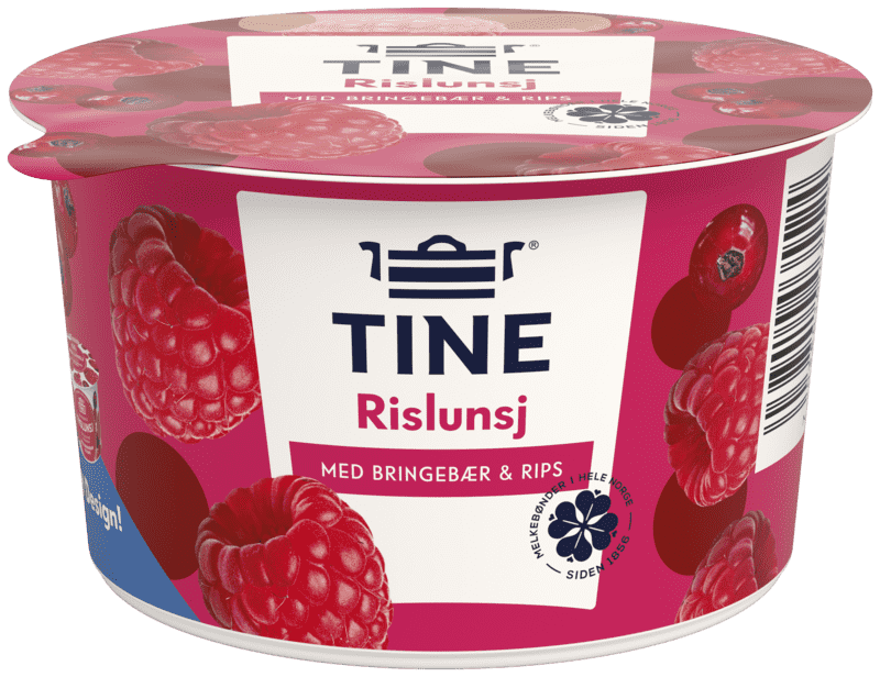 Rislunsj Bringebær/Rips 150g Tine