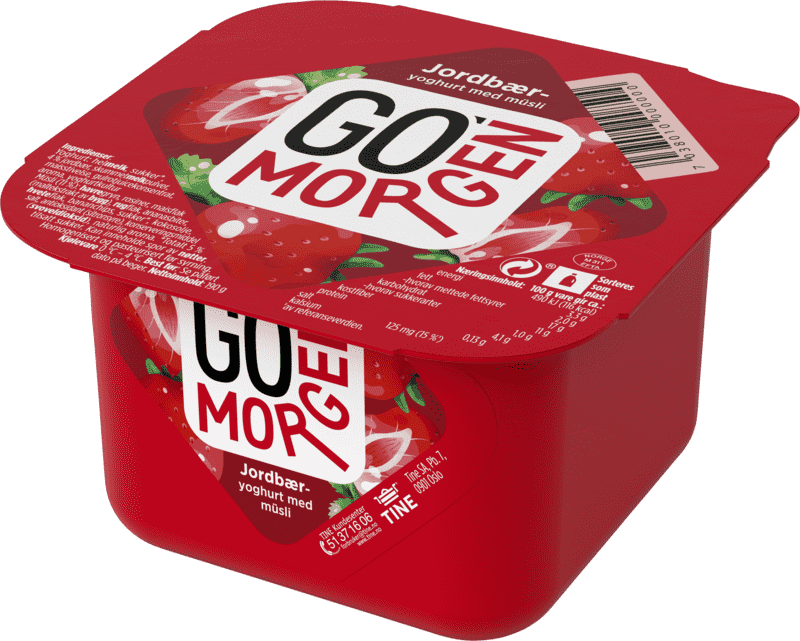 Go Morgen Yoghurt Jordbær 190g Tine