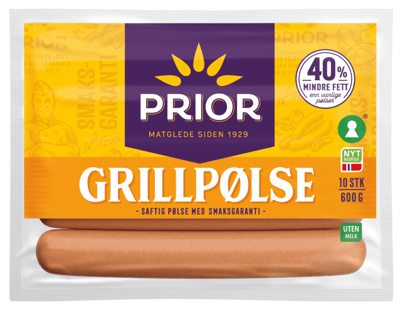 Grillpølser Kylling/Kalkun 600g Prior