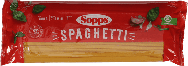 Spaghetti 800g Sopps