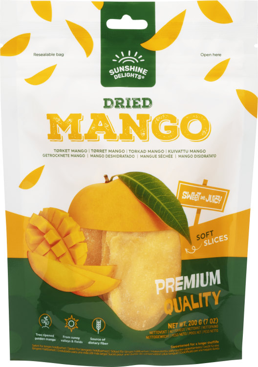 MANGO TØRKET 200 g sunshine delights