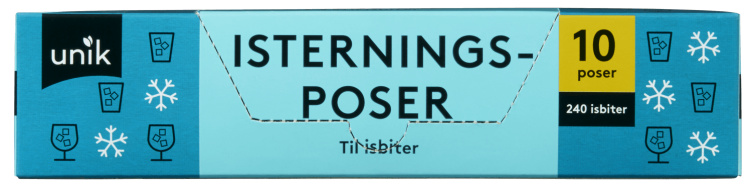 Isterningsposer 10stk Unik