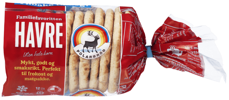Polarbrød Havre 12stk 450g